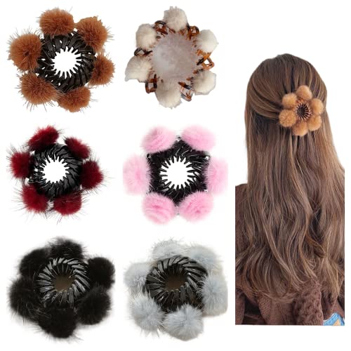 Pinces à cheveux extensibles contre les chignons qui glissent : lot nid d'oiseau