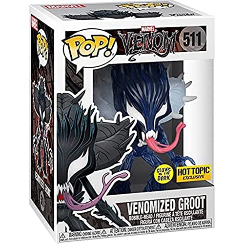 Sale Funko Pop Marvel Venom Venomized Groot Glow In The Dark Exclusive
