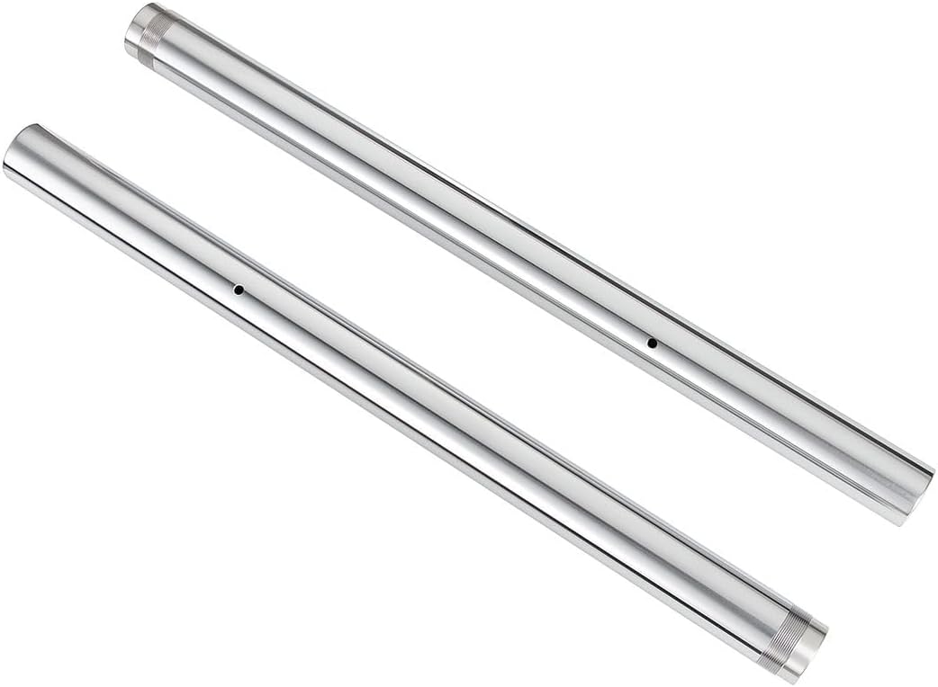 LANBAO Front Inner Fork Tubes Shock Pipes Silver Pair For Triumph Rocket III Classic Roadster 2005-2014 43x610mm T2045522 T2045523