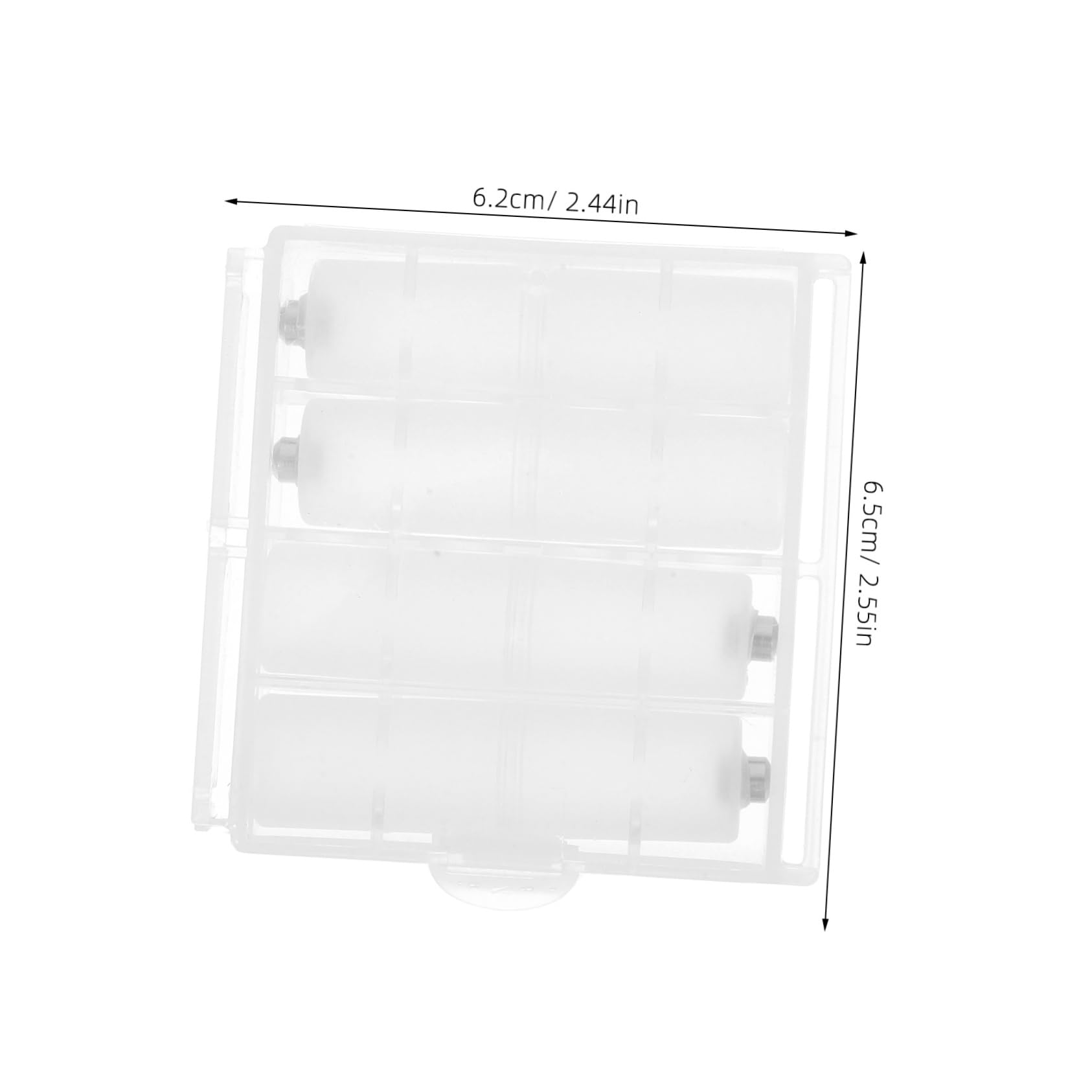 4pcs Battery Adapter Converter Convert AAA to Aa Container Cover with Box for Office Home Holder for Remote Controls Flashlights Toys