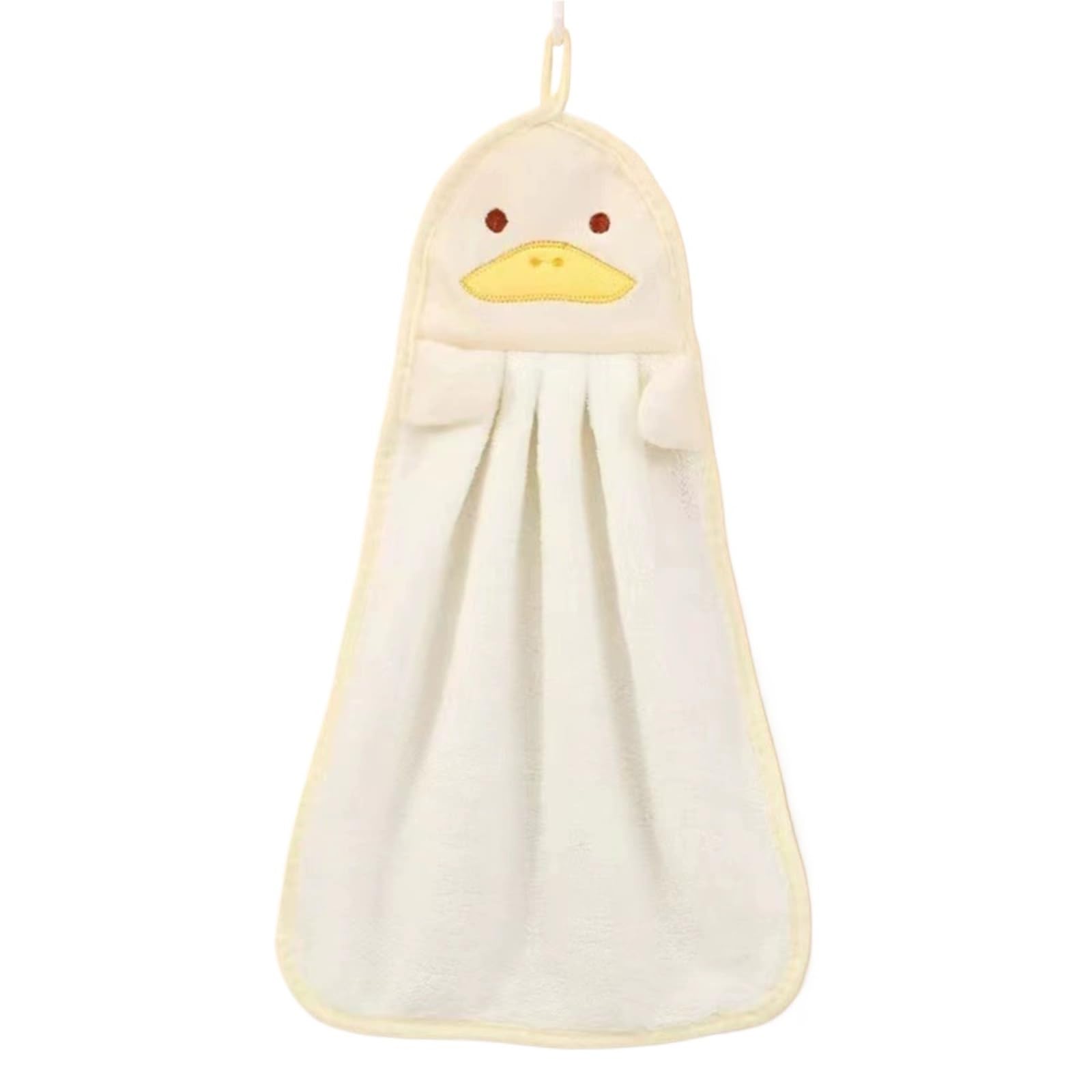 WSQHAO 3Pcs Animal Hand Towels For Home Bathroom Kitchen With Hanging Loop for Hand(Color1)