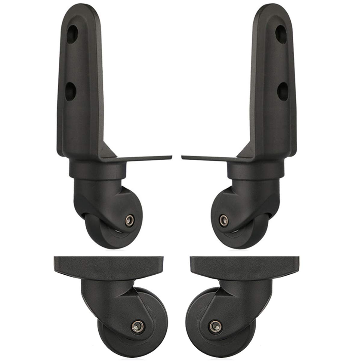 Girevole a 360 gradi Muto Riparazione Sostituzione Ruota for bagagli Ruote for valigie Parti Spinner (W086#) (Set di 2 paia)(Set of 2 Pairs)