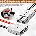 6 Pcs 50A-600V Battery Quick Connect/Disconnect, Compatible with Anderson Connector, 8-12 AWG Quick Jumper Cable Plug Connector Kit for Car/RV/Truck/Forklift Rescue Winch Trailer, Traction