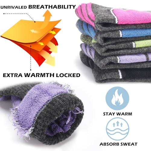 3 Pairs Mens Wool Skiing Socks, Thermal Snowboarding Over the Calf Warm Sock for Sports Hiking Hunting Outdoor4