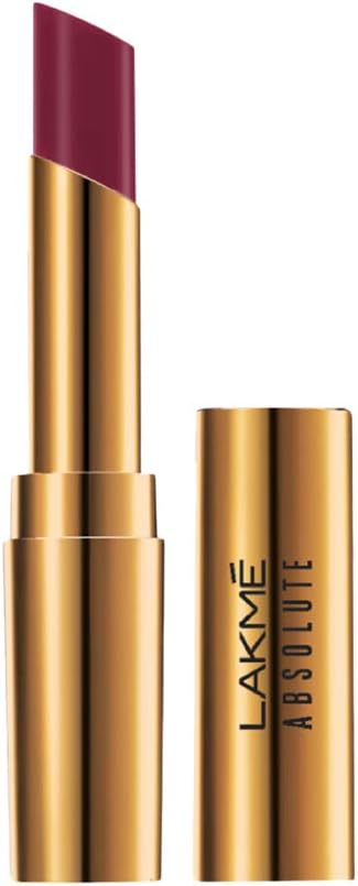 Lakme Absolute Argan Oil Lip Color, Juicy Plum, 3.4g