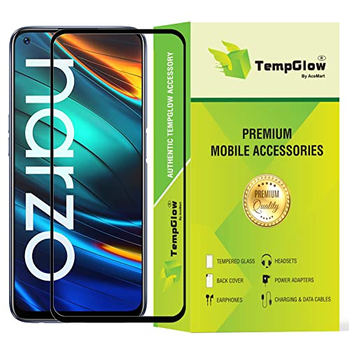 Image of Screen Protector for Realme Narzo 20 Pro Black Tempered Glass Edge-to-Edge 6D Screen Guard With Installation Kit