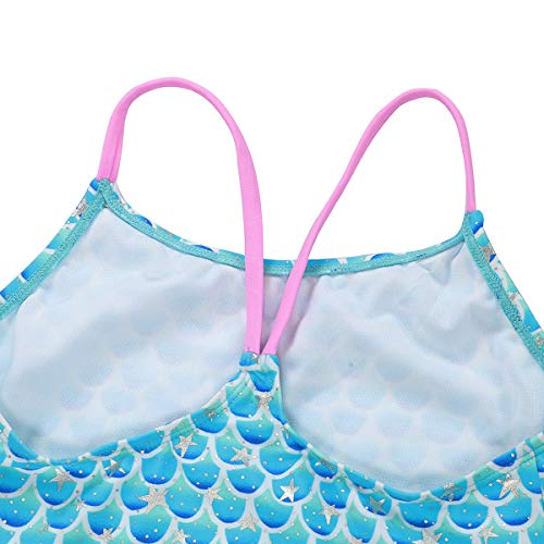 Kid's Girls Swimsuits Cute Rainbow Unicorn Two Piece Tankini Sets Bathing Suits2