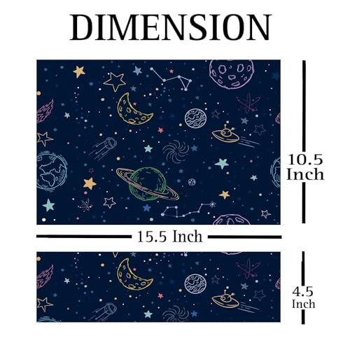 Image of Full Laptop Skin Stickers Bubble-Free Sticker for Laptops Upto 15.6 inch Compatible with Apple /Dell /HP /Lenovo /Sony (Dustproof|Waterproof|Scratchproof|Reusable) V1 Space BL FL