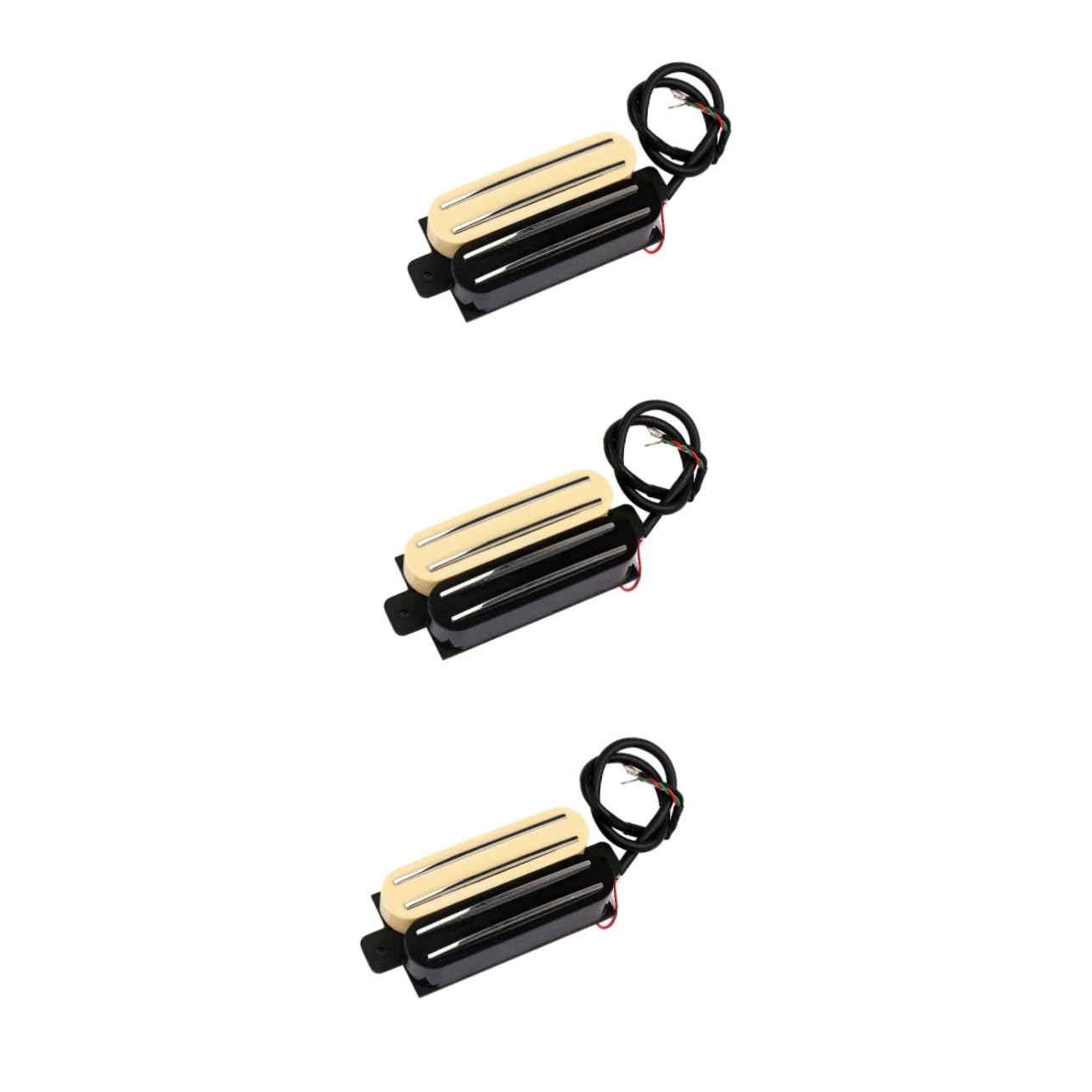 Toyvian 3pezzi Pickup Humbucker Dual Coil Per Chitarra Elettrica Facile Installazione e Alta Durabilità Compatibile Con Tl Giallo e Nero