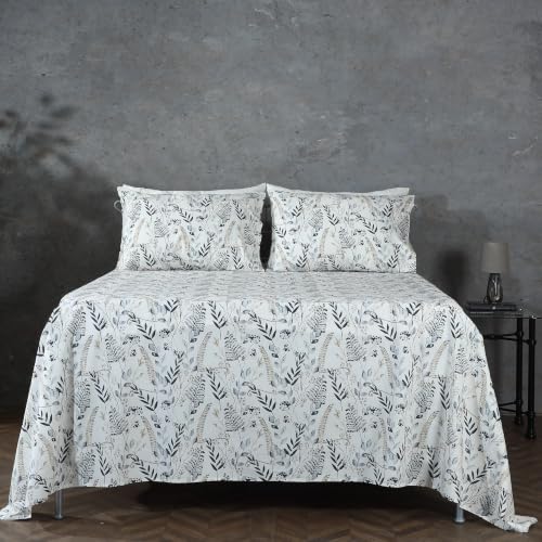 Image of Bedsheet Set | GOTS Certified 100% Organic Cotton Percale | 200 TC | Breathable & Skin-Friendly (Single, Forest Dance)