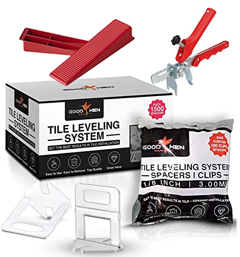 Good Xen Tile Leveling System 1/8 Inch With 1,500 Tile Clips, 300 Leveling Wedges And Plier - Tile Spacers Leveling System Perfect For Pro And Diy Tile Projects. #TOP7