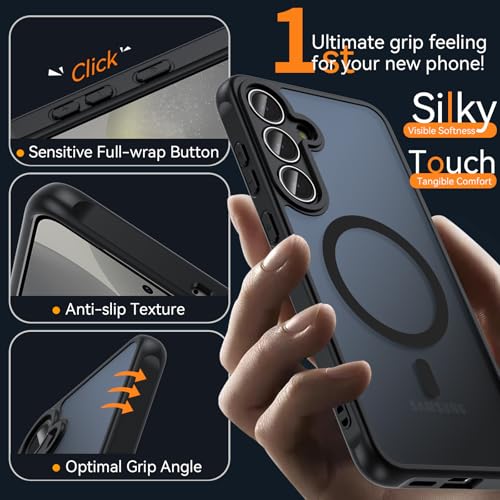 Coque Samsung S25 Plus antichoc avec protège-écran magnétique