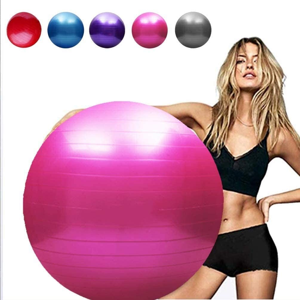 Piłka do ćwiczeń joga piłka narodzinowa siłownia krzesło biurowe Pilates utrata masy ciała trening równowagi piłka wspomagająca poród(Pink,65cm)