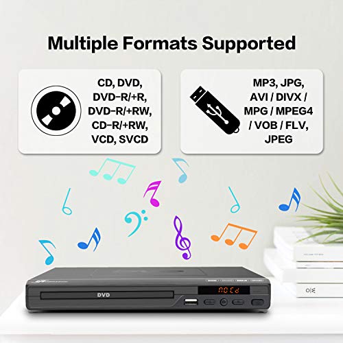 Mediasonic-CD-DVD-Player--Upscaling-1080P-All-Region-DVD-Players-for-Home-with-HDMI-AV-Output-USB-Multimedia-Player-Function-High-Speed-HDMI-20-AV-Cable-Included-HW210AX