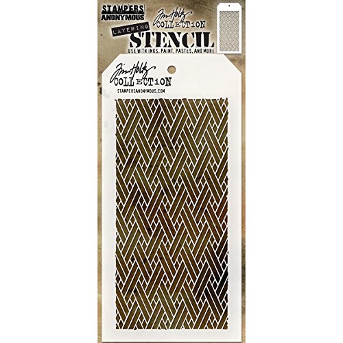 Stampers Anonymous THS082 Tim Holtz Layered Stencil 4.125