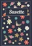 Sasette: Journal | Agenda | Carnet de Notes | 120 pages | A4 | Blanc | Idée Cadeau