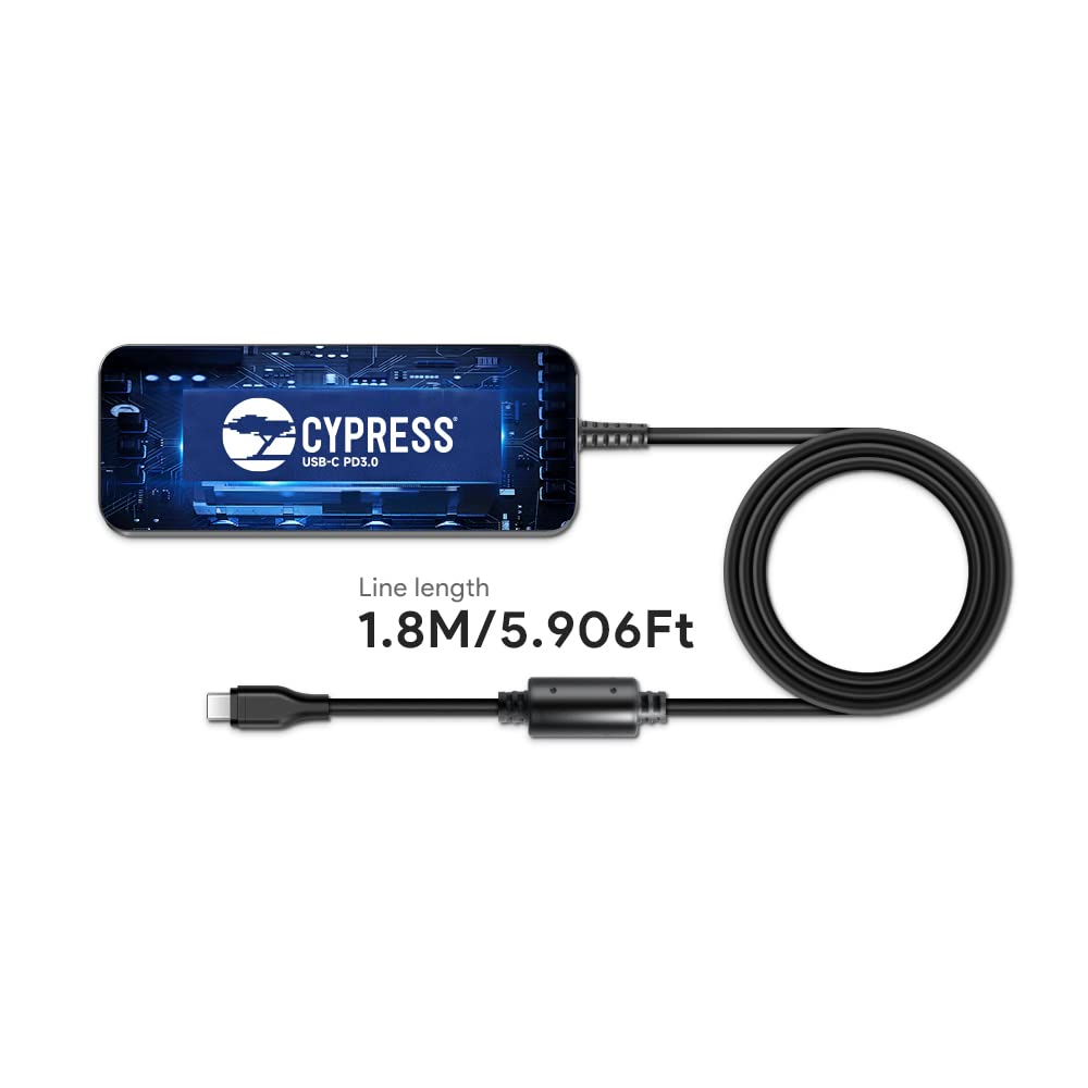 HKY 100W Caricatore USB C PD Fast Alimentatore PC Portatile per HP Elitebook X360 Macbook Pro Air Lenovo ThinkPad Yoga DJI Surface Dell XPS ASUS Acer Swift Go X 16 14 Chromebook Caricabatterie Veloci