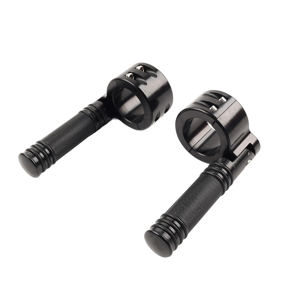 Fußrastenklemme Highway Fußrasten 1-1/2" 38MM Motorsturzbügel 1 Paar Für Aluminium Schwarz