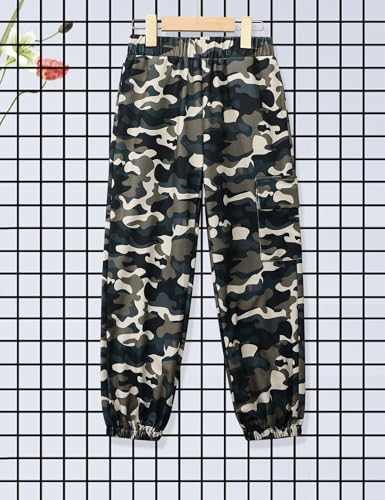 Boys Clothes Long Sleeve Hooded Sweatshirt Top Camouflage Sweatpants Fall Winter Kid Outfits Set 6-14T
