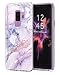 DOUJIAZ Galaxy S9 Plus (S9+) Case, Purple Marble Design Clear Bumper TPU Soft Case Rubber Silicone Skin Cover for Samsung Galaxy S9 Plus(2018)