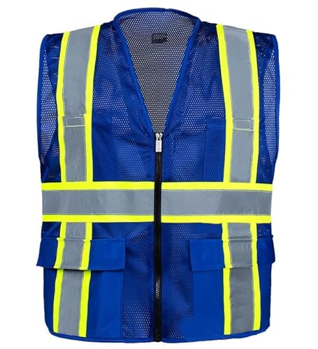 Safety Depot MP40 PROFESSIONAL MESH ROYAL BLUE VEST (2XL)