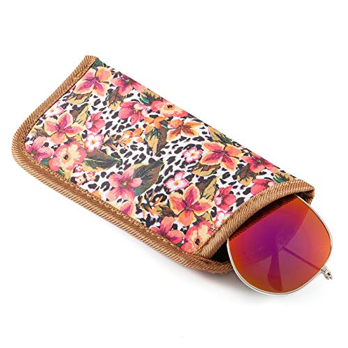 Image of TRIUMPH VISION Reading Glasses Pouch Eyeglass Sleeve Soft Case Slim 3 Pack | Alternative to Bulky Case Lightweight,Neoprene Lined Padded Protect Optical lens Slip in, Cute Pattern Portable for Daily Use