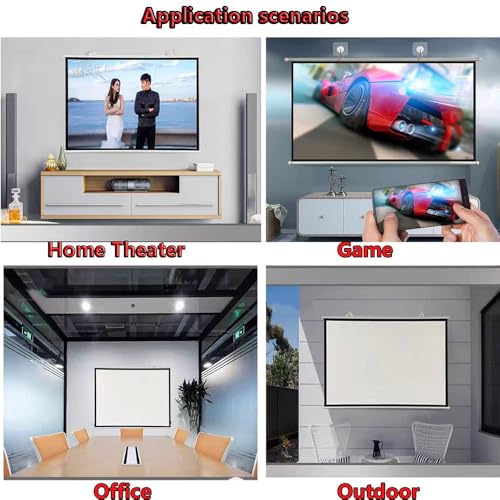 Pantalla manual para proyector 60 pulgadas 16:9 miniatura 6