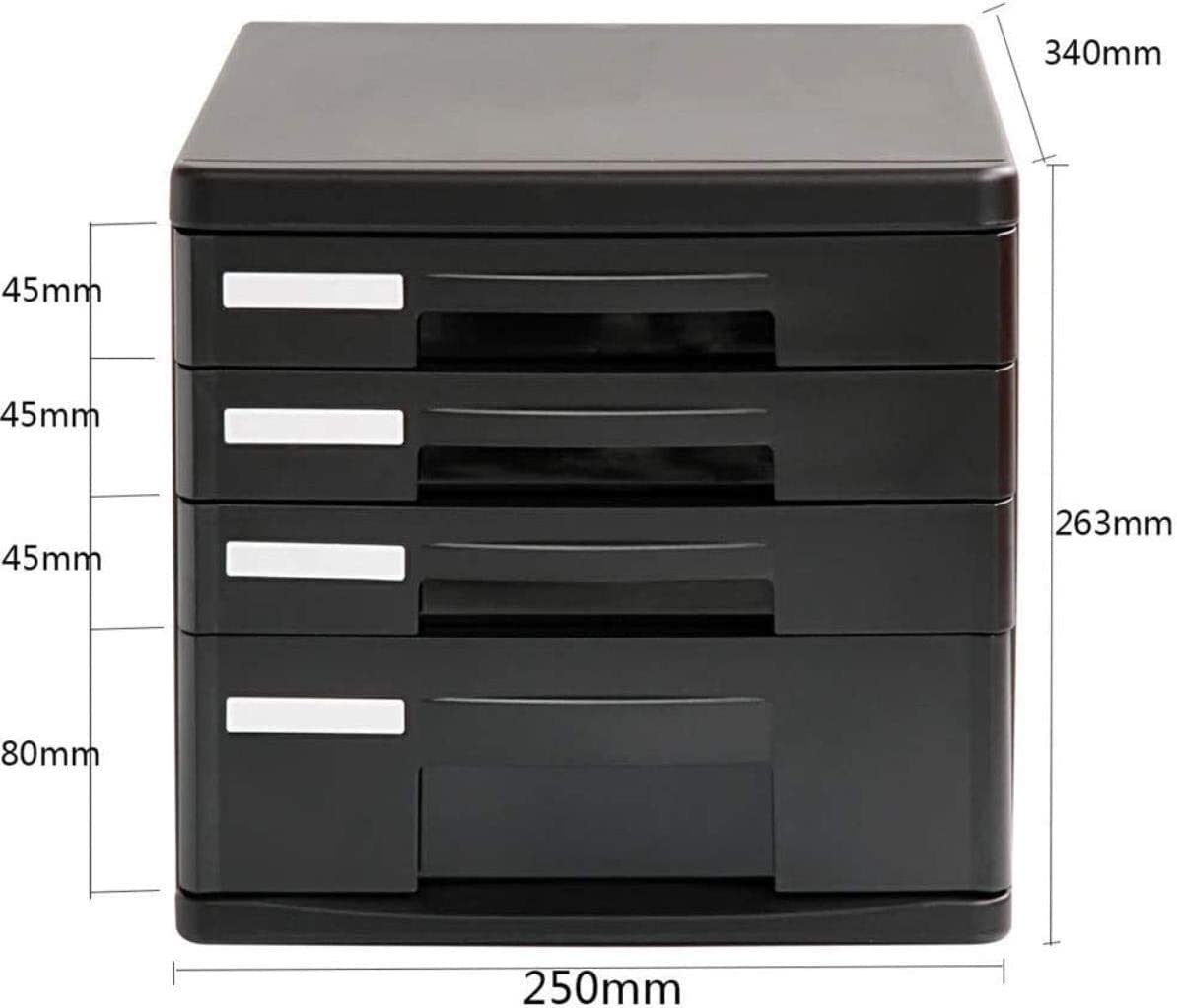 Schedari Schedario da scrivania Cassettiera da scrivania Manager - Archiviazione e organizzazione di file cartacei, può essere utilizzata per l'home office Scatola di archiviazione di file desktop Or