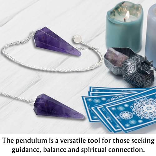 Image of Certified Amethyst Pendulum Dowsing Tool