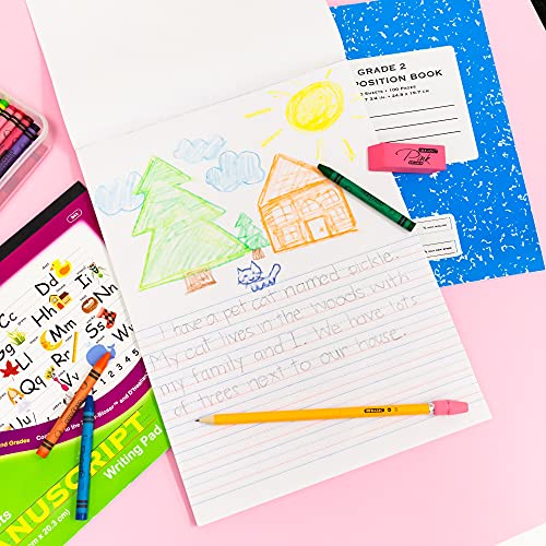 Bazic Pink Eraser, Latex Free Bevel Erasers, Large Size Block Erasers For Art Drawing School Office Kids Teachers (4/Pack), 1-Pack #TOP5