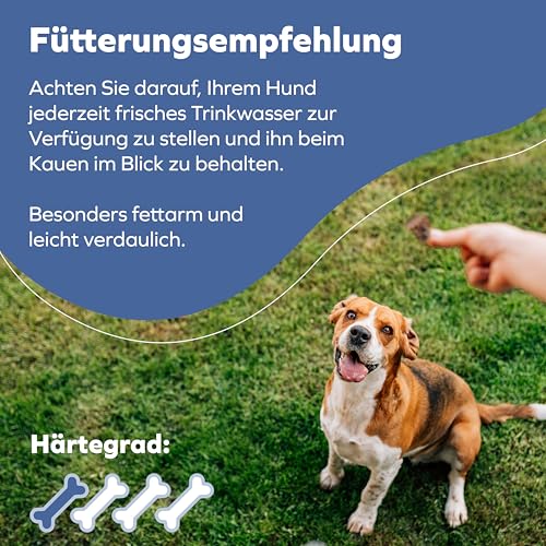 Tiernahrung Schwenner Rinderpansen für Hunde getrocknet – Dog Snacks - gesunde Kaustangen für die Hunde 1000g 12cm (Packung mit 2) – Ansicht 5
