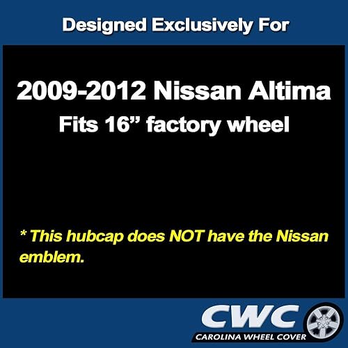 Miniatura 4 de Juego de tapacubos de réplica premium, repuesto para Nissan Altima 2009-2012, cubierta de rueda de 16 pulgadas (4 piezas)