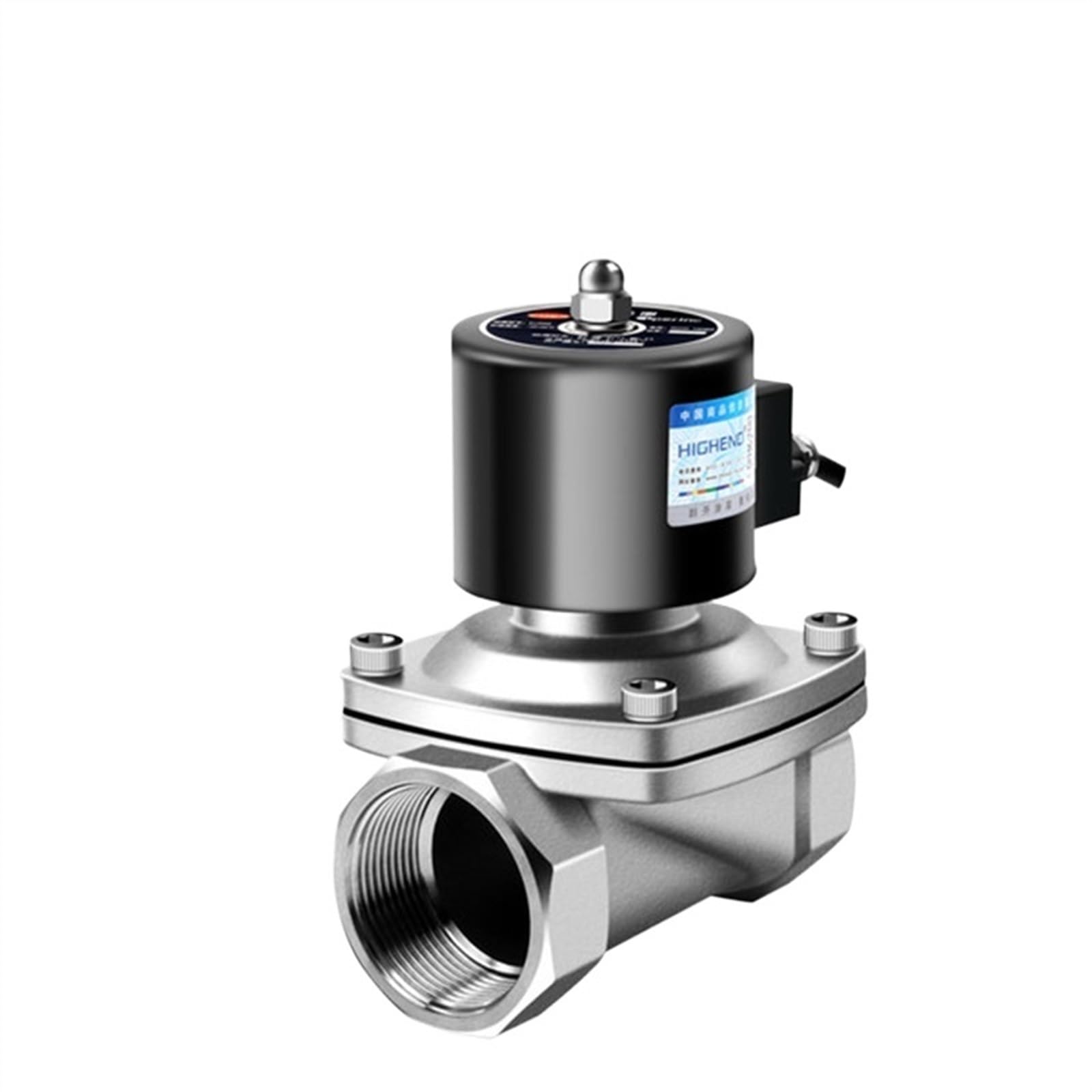 1-1/4 Inch Normally Closed Explosion Proof Stainless Steel Solenoid Valve Coal Chemical Water Valve Natural Gas Mine(G,12 VDC)