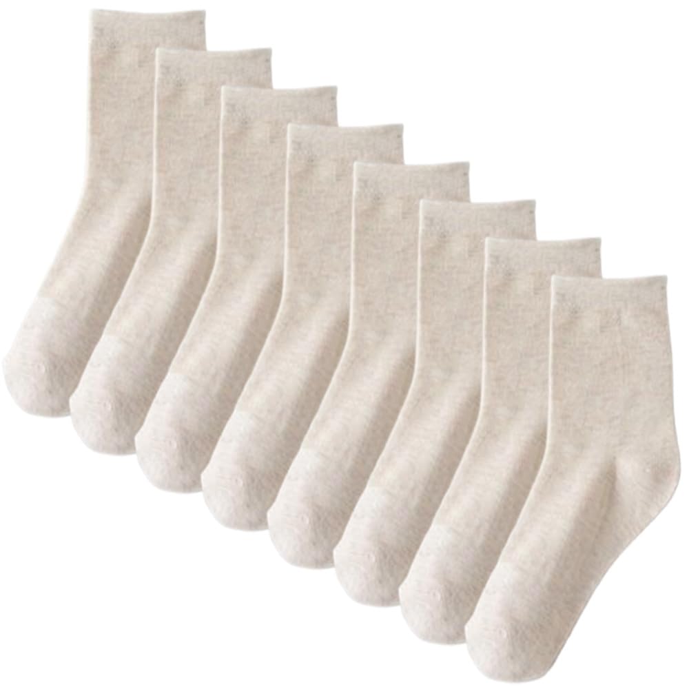 Men's Crew Socks, Cotton Quarter Crew Socks for Men 4 Pairs Fit EU Size 38-44