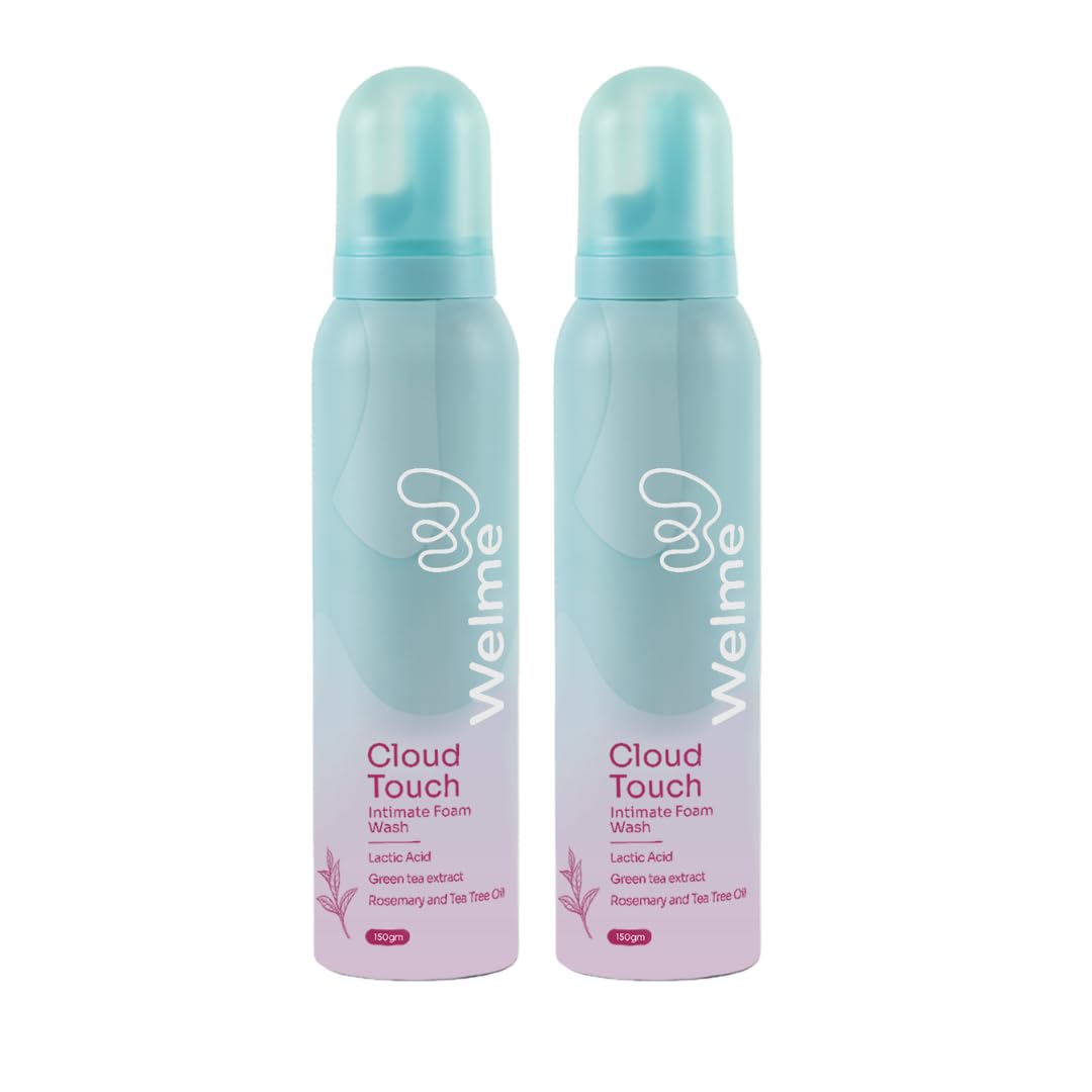 Welme Cloud Touch Intimate Wash for Women Lactic Acid, Green Tea Extract, Rosemary & Tea Tree Oil | Prevents Itchiness, Irritation and Soothes Intimate Skin | For Normal-Sensitive Skin (2)