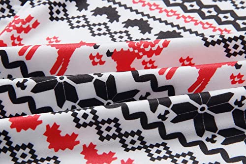 X-Image Women's Pajama Red Christmas Lounge Pants Floral Comfy Casual Stretch Palazzo Bottoms Pants Wide Leg Reindeer, Xxl #TOP4