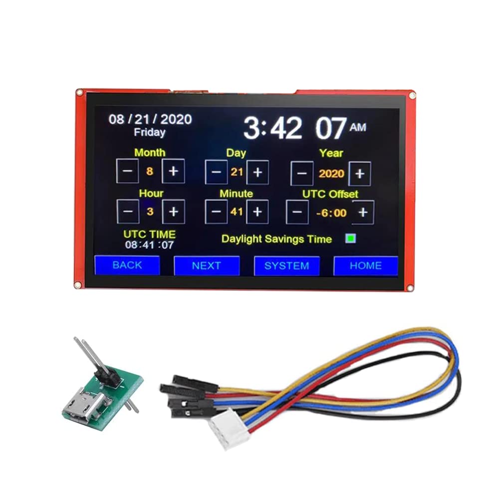 Nextion Inteligent Pantalla 10.1" pulgadas NX1060P101-011C-I 1024x600 táctil capacitiva Serial LCD-TFT HMI módulo Soporte de audio y video