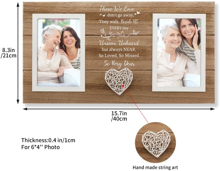 Memorial Sympathy Gifts for Loss of Loved One, Grief Bereavement In Memory of Loved One Gifts for Loss of Mom Dad, Condolence Funeral Sentimental Remembrance Memorial Picture Frame 4 x 6 - Image 7