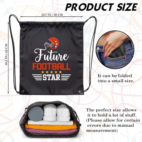 Future Football Star Drawstring Backpack For Men Women, Waterproof Sport Sackpack For Football Lover Football Fan, Funny Birthday Christmas String Gym Bag Gifts For Football Students2
