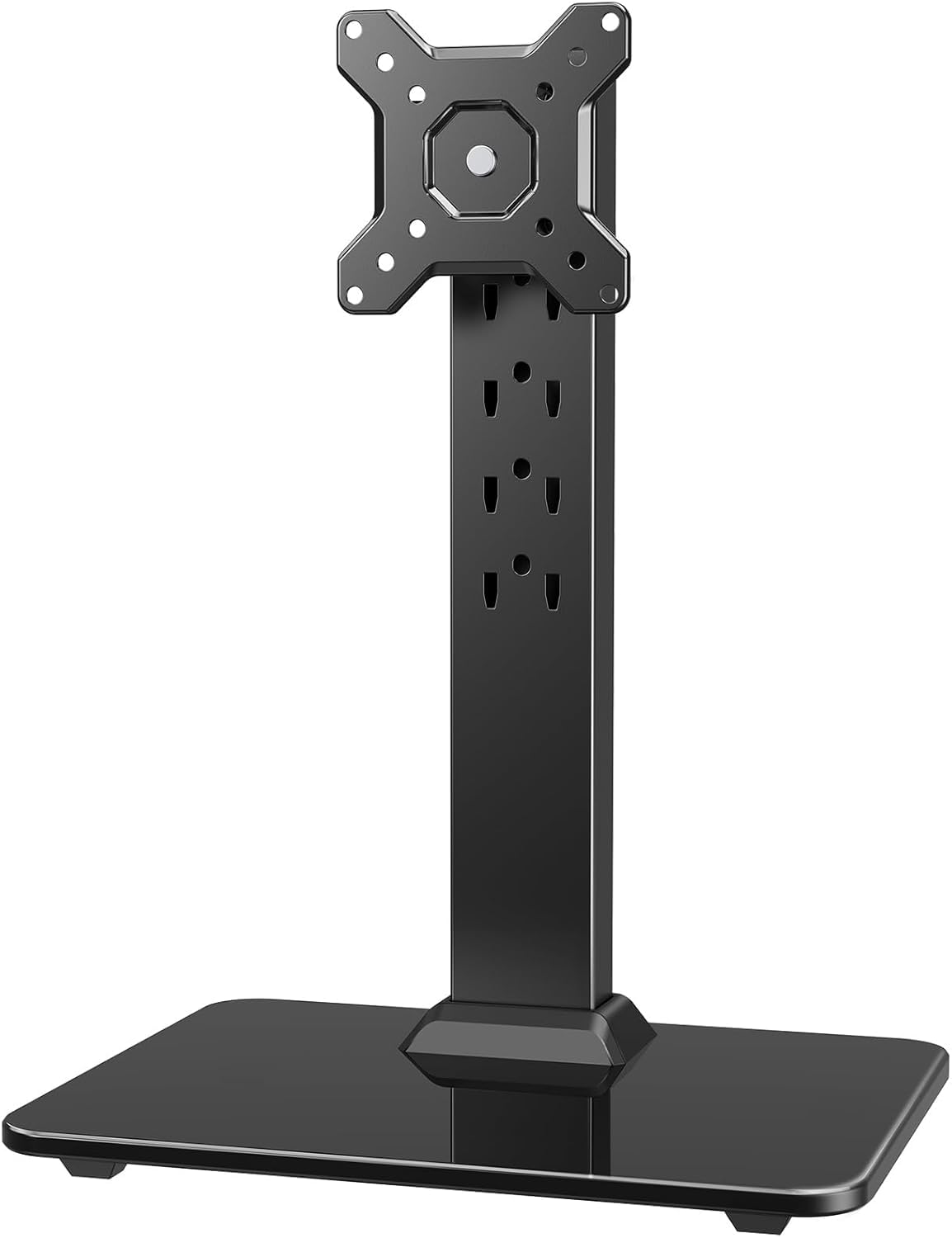 HUANUO Supporto Monitor Scrivania, Supporto VESA Indipendente Schermi 13-34 Pollici, Supporta fino a 20kg, 5 Opzioni di Altezza, Supporto Monitor Girevole con Rotazione a 360°, VESA 75x75mm/100x100mm