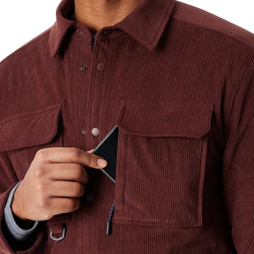 BASS OUTDOOR Men's Cordurory Snap Front Worker Shacket with 4 Usable Pockets Standard2