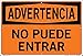 Vestil SI-W-01-D-AC-130-S Sign-Warning-01 18.5X12.5 Alum Comp .130, DO NOT Enter, NO Puede ENTRAR