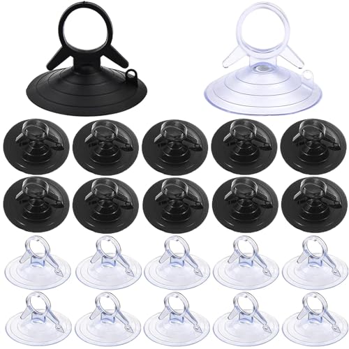 GEARMAX 60 Pièces Ventouse Pare Soleil 45mm sans Crochets Ventouse Transparente Mini Ventouse pour Vitre, Salle de Bain Pare Brise Voiture Pare-Soleil