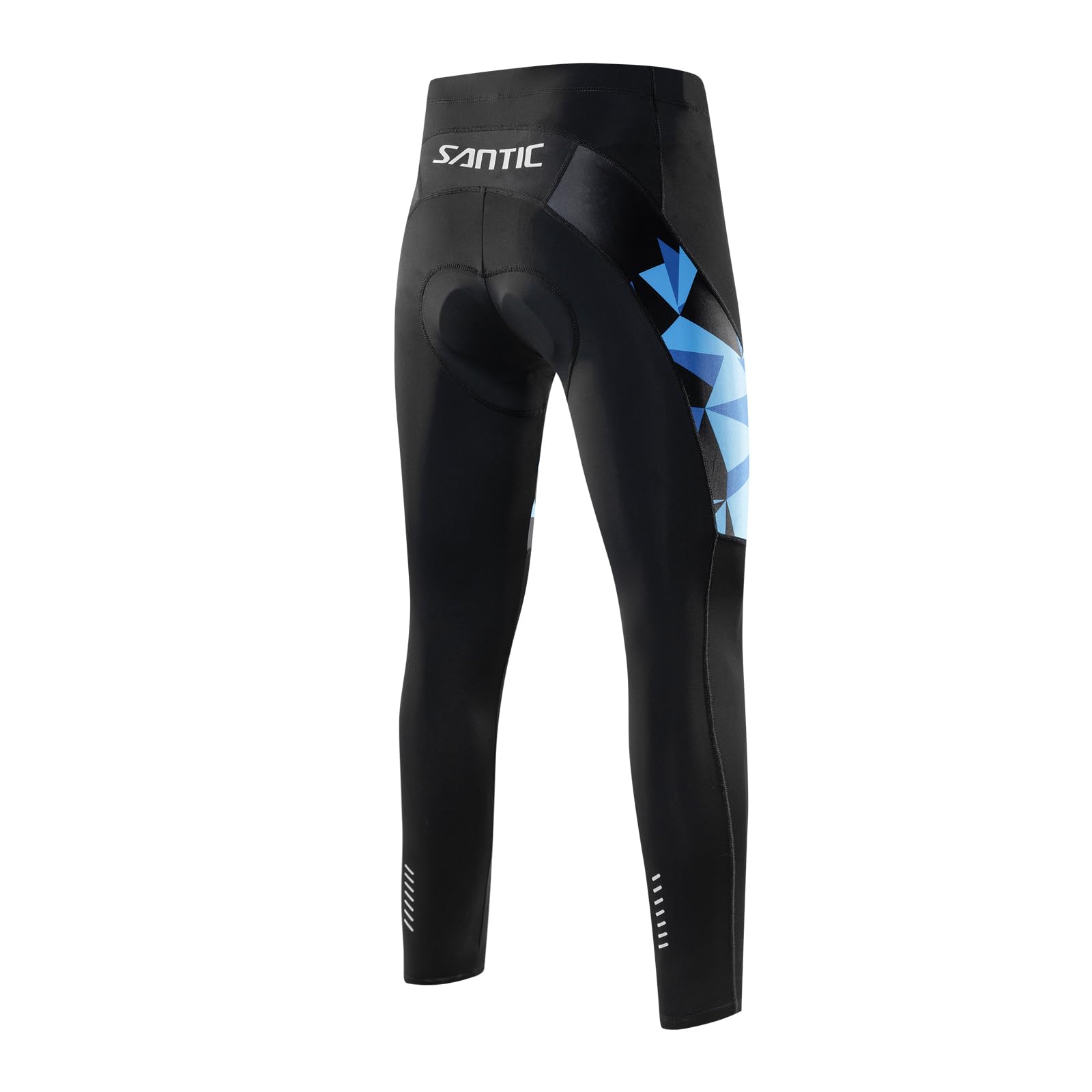 Santic Pantalon de Cyclisme Long rembourré pour Homme avec Rembourrage de l'assise