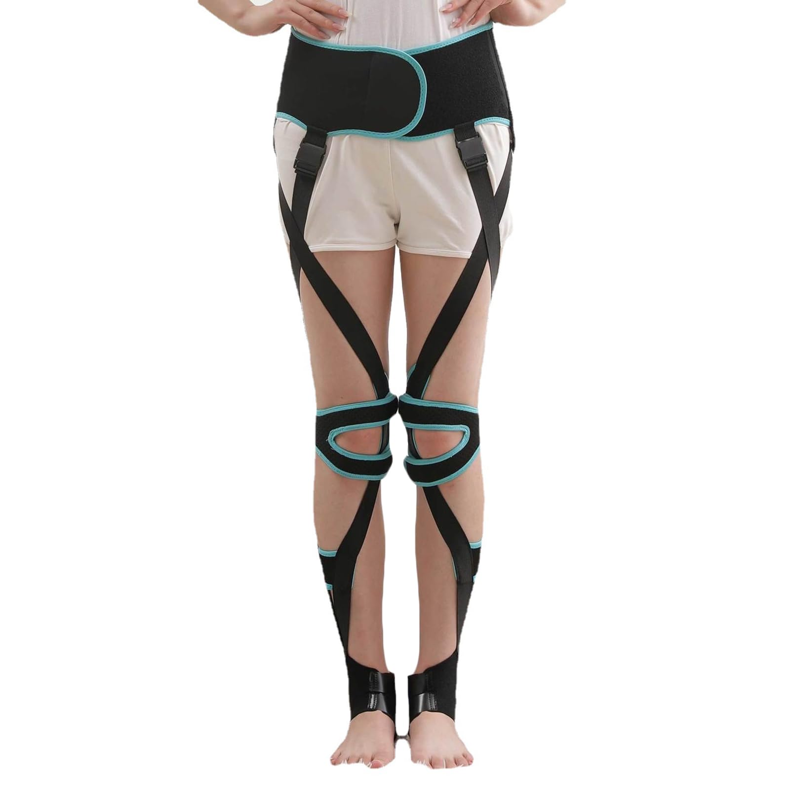 O/X - Cinturón corrector de pierna ajustable, con soporte de cintura, diseño ergonómico para adultos y niños, ayuda de corrección física científica