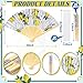 Vercraft 25 Sets Lemon Hand Folding Fans with Organza Bags Bulk, Guests Capri Lemon Wedding Favors for Decorations Mediterranean Paper Fans for Bridal Shower Wedding Bridesmaid Gift