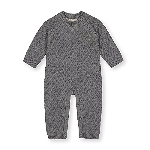 Image of Hope & Henry Layette Baby Cable Knit Sweater Romper