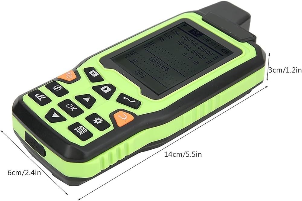 Ręczny miernik lądowania GPS, sprzęt do badania terenów, narzędzie do geodezji gruntów rolnych ze smyczą i ekranem podświetlenia 2,4", bateria 2500 mAh i obsługa transmisji głosowej, do pomiaru