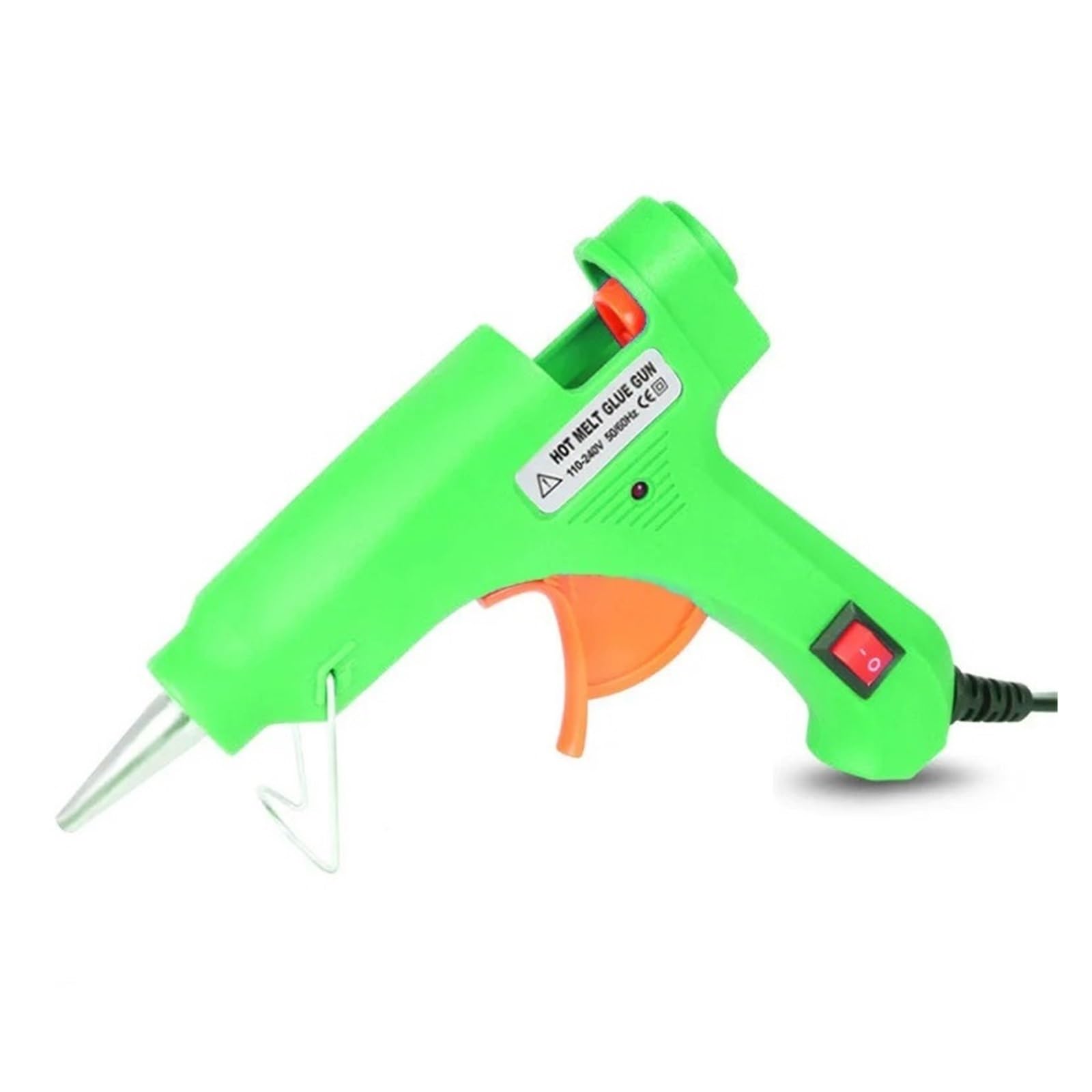 20W Mini Pistolet Do Klejenia Na Gorąco Szybkie Nagrzewanie Rzemiosła Szkoła DIY Arts Home Naprawy 8 Kolorów Użyj Klejów W Sztyfcie 7mm Szybkie Nagrzewanie(Green)