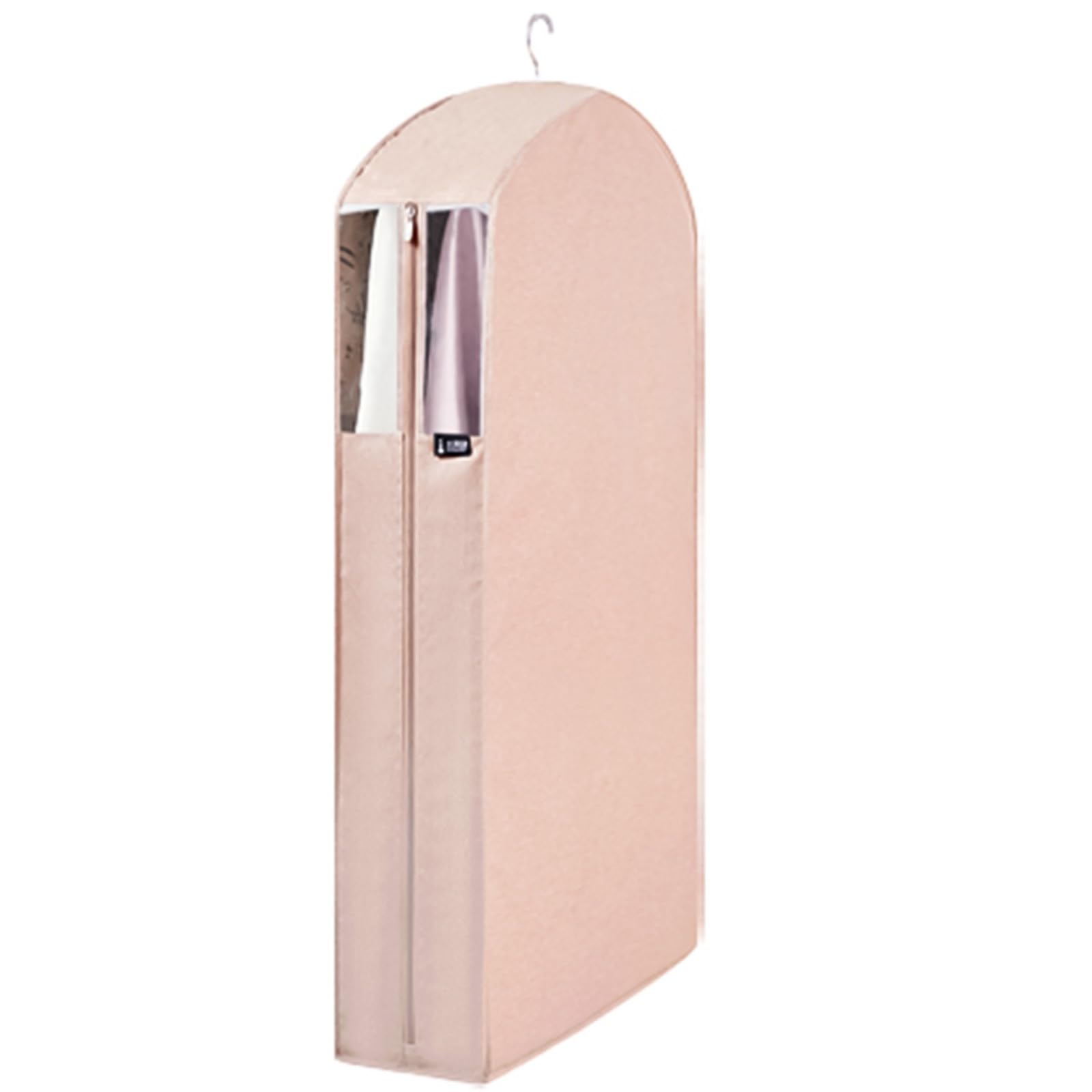 Abbigliamento Traspirante Parapolvere Piumino Custodia Vestiti con Cerniera con Finestra Trasparente Tessuto Oxford Porta Abito Custodia Abiti(58x16x110cm(22.8x6.3x43.3in))